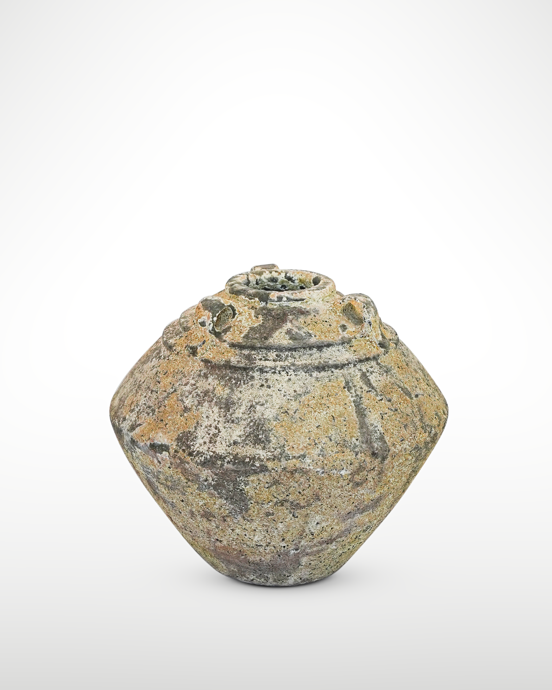 Texture VASOS 35 - Name NOOK - OD_W 17” Po  5” Ht.  17” Base 6” Weight 36 LB” Texture Savana